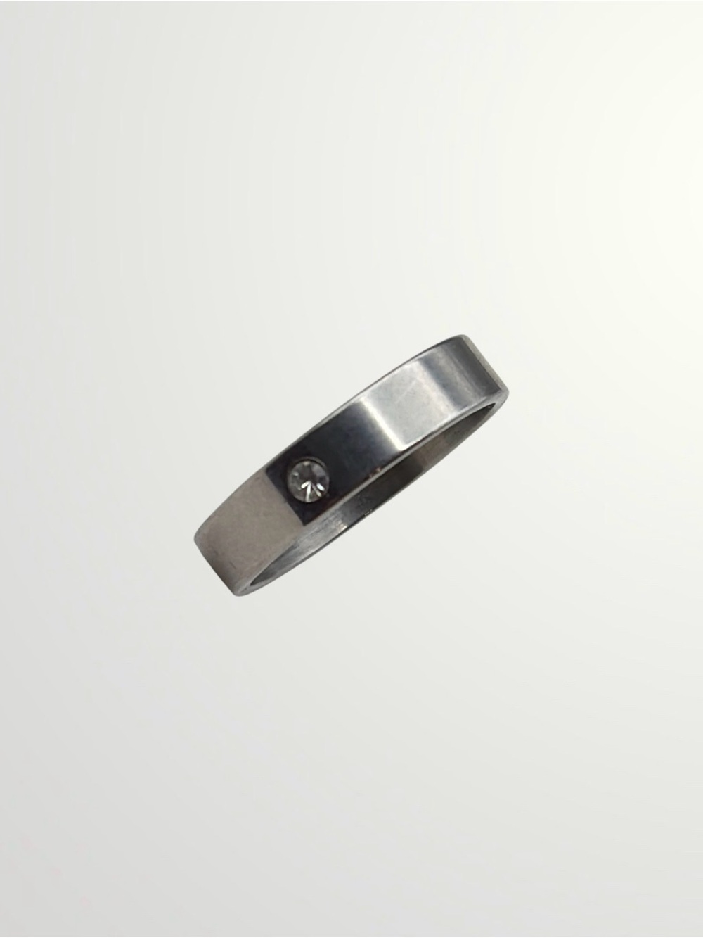 Silver and Rhinestone Ring